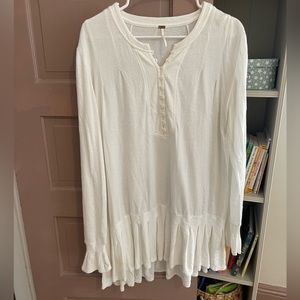 Free People Button-down Tunic with Drop waist